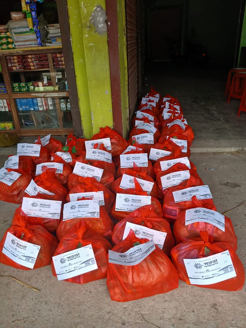 Sotota Foundation relief bags distributed to families